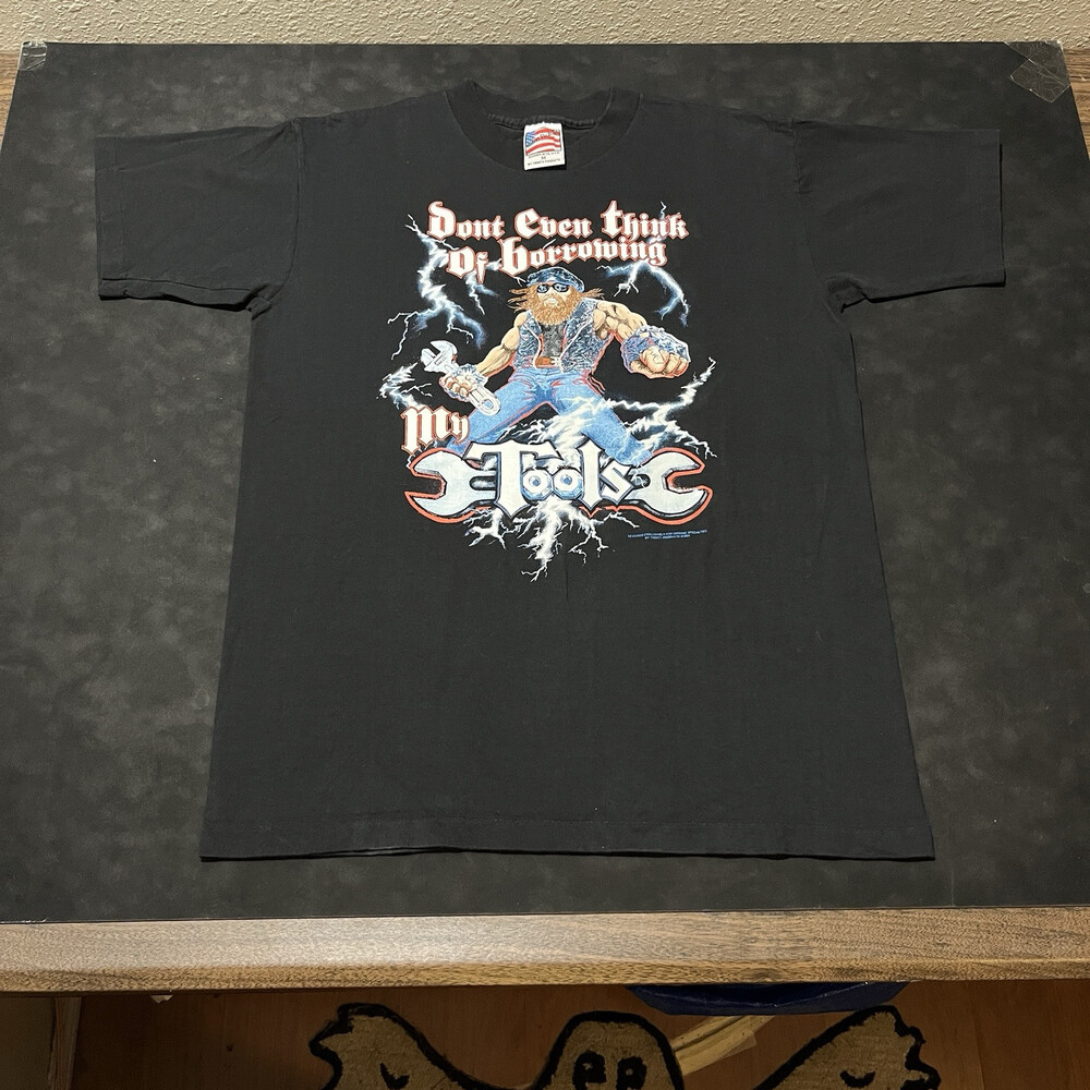Vintage Snap-On Tools 3D Emblem Shirt Mechanic Grease Monkey Harley Snap On 80s